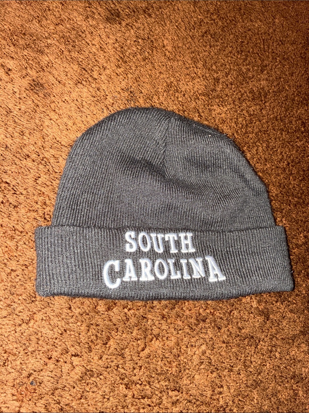 Gray South Carolina Embroidered Knit Beanie